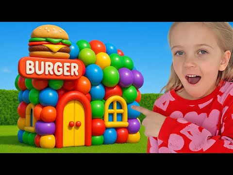 Bridget Built a Secret Cafe in their Room - Funny stories for kids