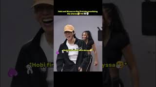 Download lagu Hobi and Alyssa on the first day practicing the choreo🤧 VS 👀💀 #jhope #shorts #youtubeshorts mp3