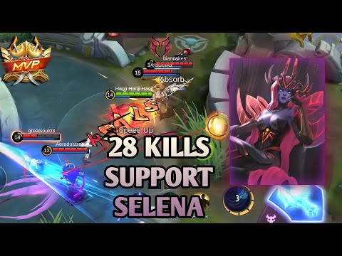 Aggressive Selena 28 Kills | TOP GLOBAL SELENA | 100% ACCURACY