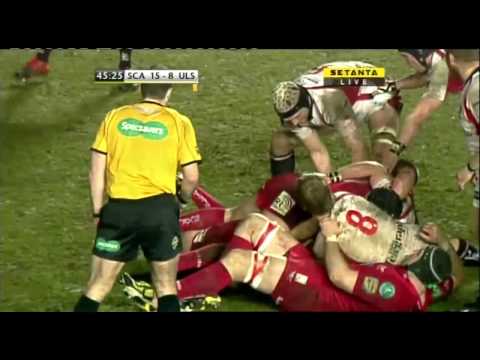 Scarlets v Ulster 05/03/2010 Strange decisions and yellow cards