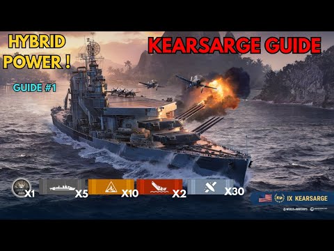 How to Play the USS Kearsarge | World of Warships Hybrid Battleship Guide
