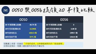 0050 or 0056 Using an actual investment of 8 million, which will be easier to retire in 10 or 20...