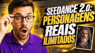 SEEDANCE 2.0: VÍDEOS ILIMITADOS COM PERSONAGENS REAIS e 100% GRÁTIS!