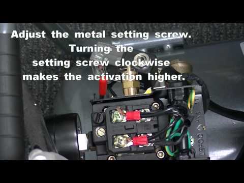 Adjusting Kick On and Kick Off Pressure