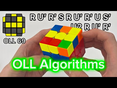 [New] Rubik's Cube: All 57 OLL Algorithms & Finger Tricks