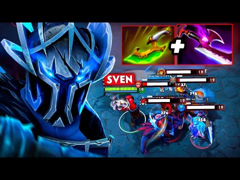 1000GPM Sven 33Kills Swift Blink + Daedalus Builds One Shot Brutal Crit Instant Delete Dota 2
