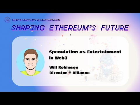 IOSG OFR 14th Keynote: Speculation as Entertainment in Web3