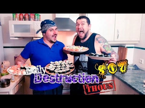 Daily Destruction Thous 307 - SUSHI A SACO! La Paloma Viuda y Fiesta con Tomanji!