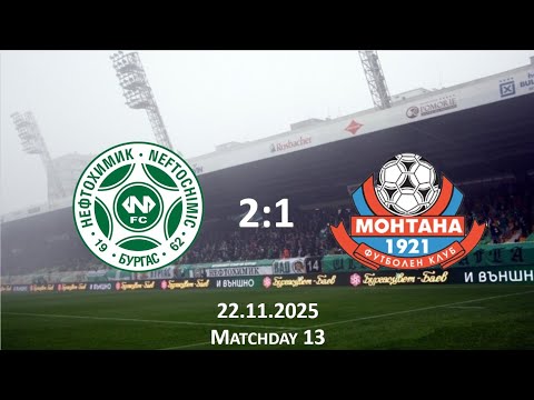 164 - Neftochimic 2:1 Montana | Elite Group U18 | 22.11.2025