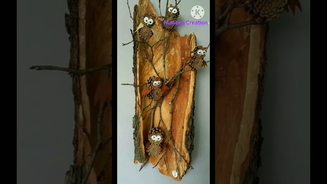 Pine Cone crafts | recycle art | unique ideas |