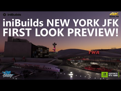 MSFS | NOVO iniBuilds Aeroporto Internacional John F. Kennedy de Nova York (KJFK) - Breve visualização em 4K