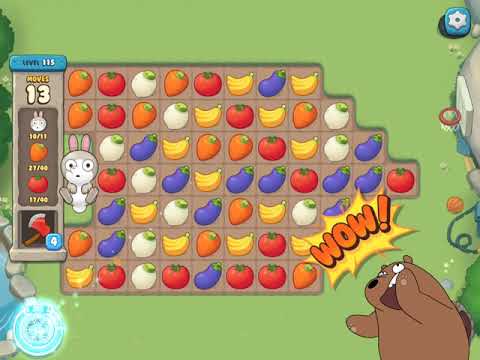 We Bare Bears - Match3 Repairs - Level 115 (by match3news.com)