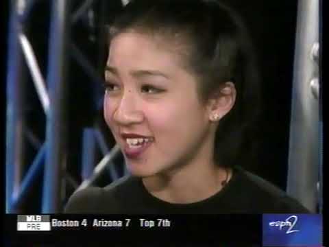 2000 World Championships (ESPN2) - Ladies Short Program - Final Standings & Michelle Kwan Interview