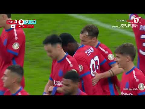 GOOOL! FCSB - UTA 4-0. Thiam, primul gol pentru campioana României! Roș-albaștrii s-au descătușat