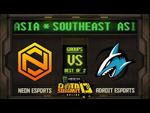Neon vs Adroit Game 1 - Monster Energy Dota Summit 13 Online SEA: Groups w/ MLP & johnxfire