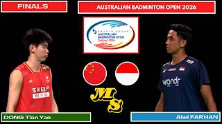 Download lagu Sorotan F - DONG Tian Yao (CHN) VS Alwi FARHAN (INA) | AUSTRALIAN BADMINTON OPEN 2026 mp3 Download lagu Sorotan F - DONG Tian Yao (CHN) VS Alwi FARHAN (INA) | AUSTRALIAN BADMINTON OPEN 2026 mp3