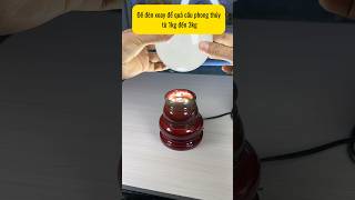 Đế Đèn Xoay Để Quả Cầu Phong Thuỷ 1-3kg Gỗ Gỗ Màu Nâu Cánh Dán