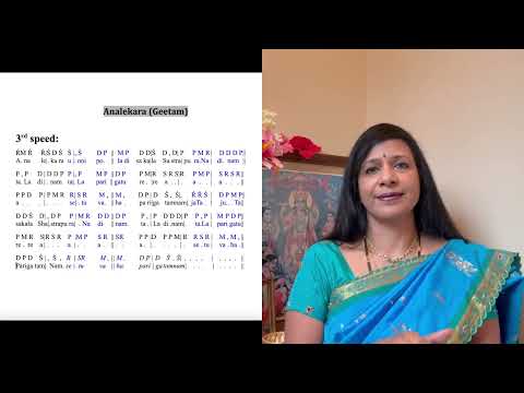 Analekara - Geetham in Suddha Saveri Ragam in 3 speeds in Triputa Talam