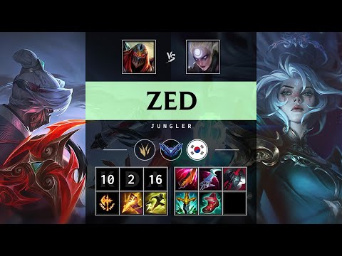 Zed Jungle vs Diana - KR Diamond Patch 25.S1.3