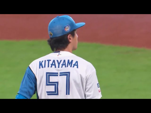 【6回表】3球三振!! ファイターズ・北山亘基 粘りの投球で7つ目の三振を奪う!!  2024年9月8日 北海道日本ハムファイターズ 対 オリックス・バファローズ