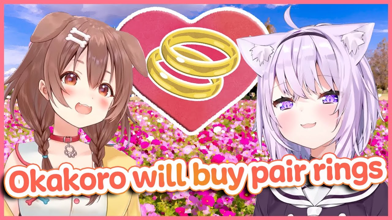 Okakoro will buy pair rings [Nekomata Okayu]