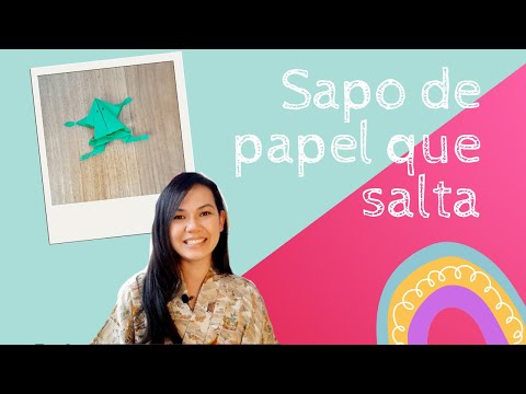 Como fazer um sapo de papel que salta (origami)