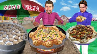 Momos Pizza Street Food Hindi Kahani Village Pizza