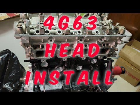 4g63 6 Bolt DSM Head Install - Arp studs - OEM Head gasket
