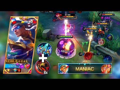 NEW META BEATRIX BEST BUILD AND EMBLEM vs BODAK | BRUNO BEST BUILD AND EMBLEM MLBB - Master bodak