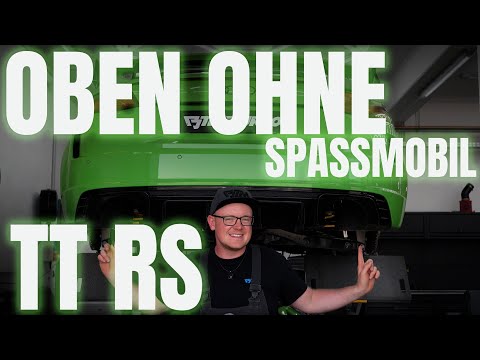 Audi TT RS Cabriolet with our perfect mountain pass setup. That's how you'll be heard in the moun...