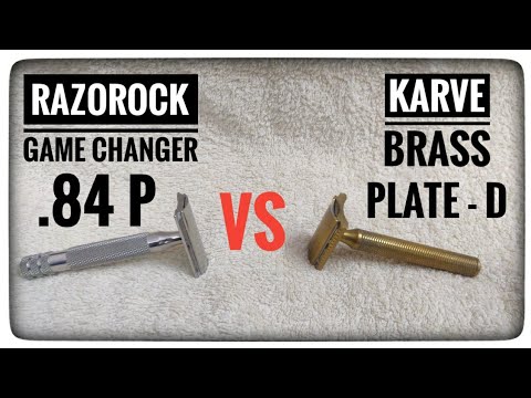 RazoRock Game Changer .84 vs Karve Brass Plate D
