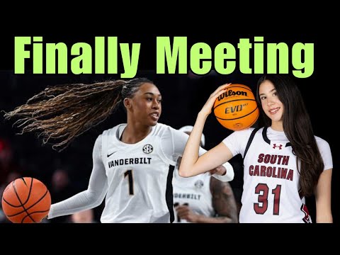 Alicia Tournebize vs Mikayla Blakes as South Carolina women's basketball plays Vanderbilt Commodores