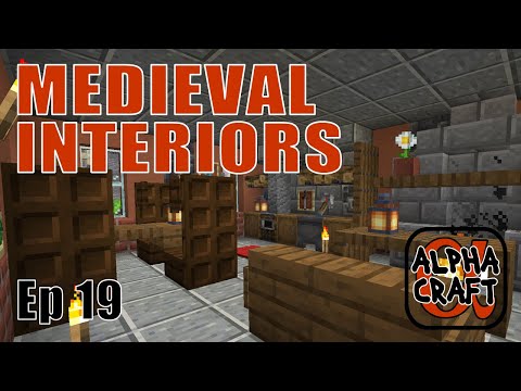 Jax and Wild - Minecraft Medieval Survival Series | AlphaCraft Ep18 Interior Decorating