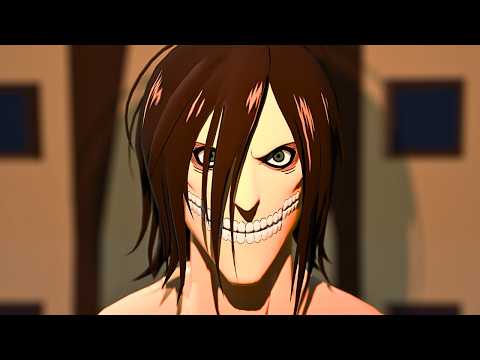 Eren Titan vs Armored Titan, Female Titan, Jaw Titan | Animation