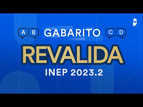 Gabarito Revalida INEP 2023.2 - Correção de Prova Ao Vivo