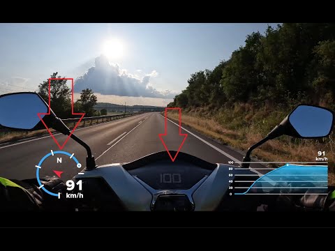 Honda SH 350i 2023 - 0-100 km/h - no Top speed | GPS - 0-90 km/h