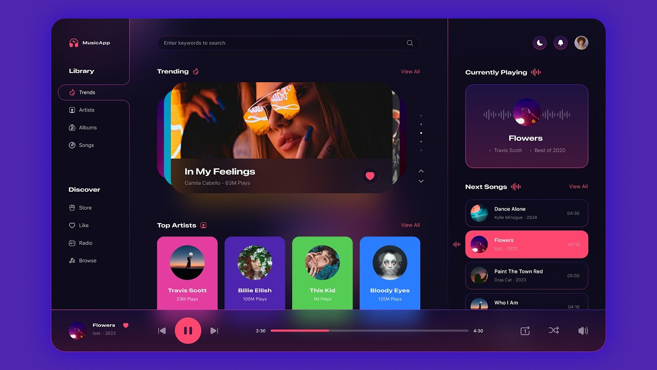 Day 09 | Music Player Design