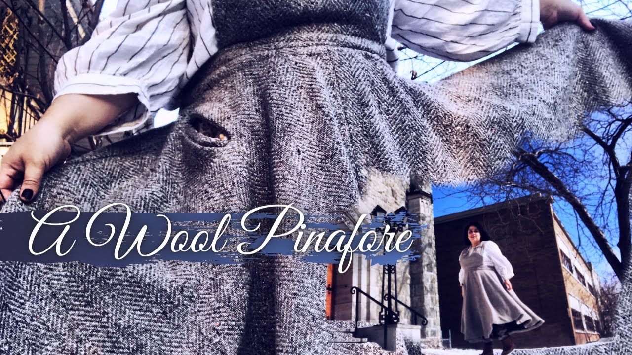 Handmade Wardrobe: A Wool Pinafore (or, blankets as fashion) | ft. Hobbity Tweed and a 6-metre hem!