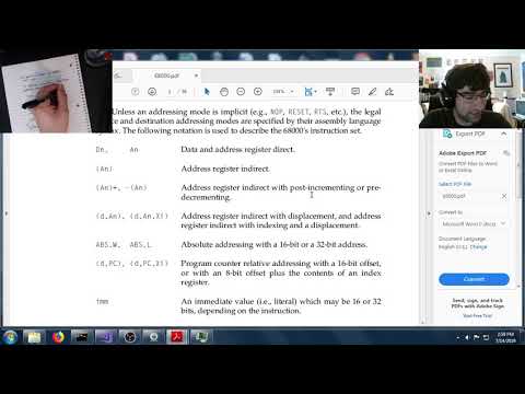 68K Assembler and emulator Part 6 | Memory addressing modes!