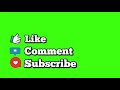 Subscribe intro, like and comment green screen | Subscribe intro