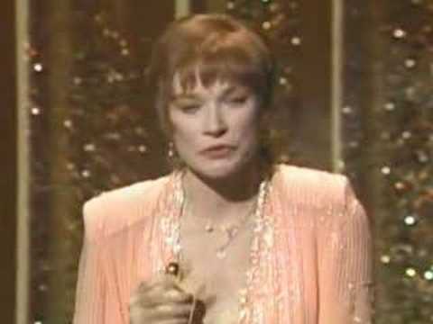 Thumbnail of the video: Shirley MacLaine Wins Best Actress: 1984 Oscars