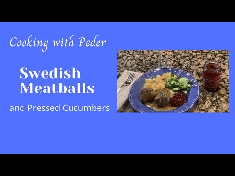 Swedish Meatballs and Pressed Cucumbers by Peder