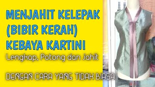 Download lagu SEWING THE LAPEL (COLLAR EDGE) OF A KARTINI KEBAYA | Pattern making and sewing of kebaya mp3