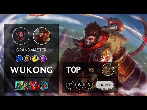 Wukong Top vs Renekton - EUW Grandmaster Patch 11.4