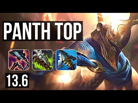 PANTHEON vs IRELIA (TOP) | 10/0/6, Legendary, 500+ games | KR Master | 13.6