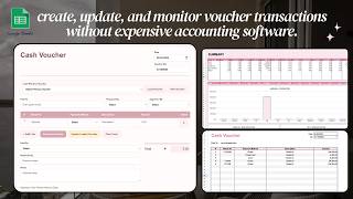 Cash Voucher Tracker for Small Businesses | Google Sheets Template