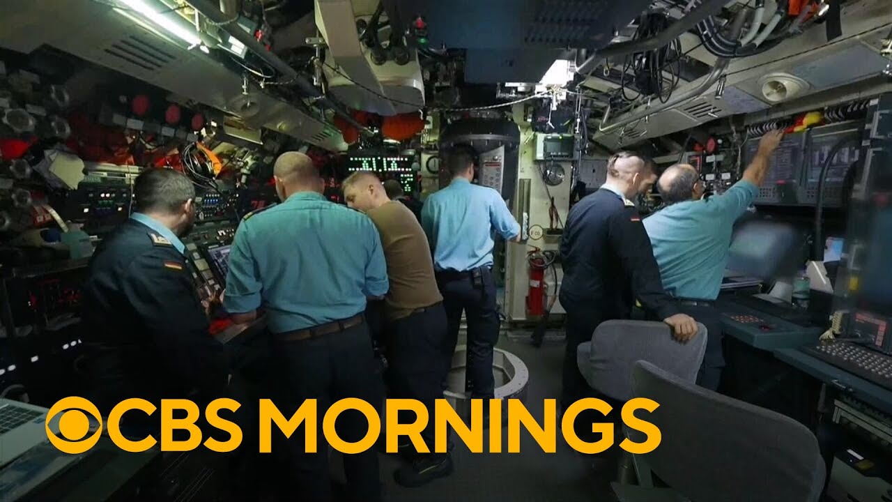 Onboard a NATO sub for military exercise monitoring Russia