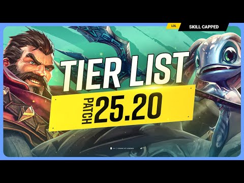 *NEW* TIER LIST for PATCH 25.20 - THE WORLDS PATCH! - League of Legends