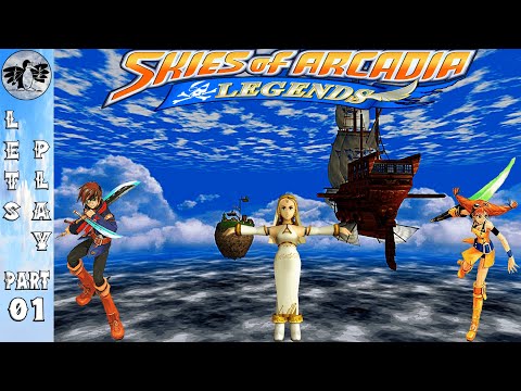 Let's Play Skies of Arcadia Part 1 [Legends] Gamecube Port HD? (Blind)
