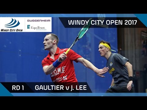 Squash: Gaultier v J. Lee - Windy City Open 2017 Rd 1 Highlights
